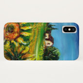 トスカーナのひまわりと田舎の風景 Case-Mate iPhoneケース (裏面(横))