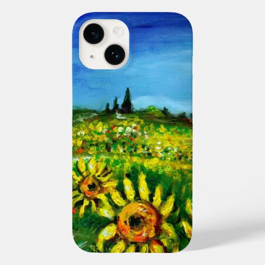トスカーナのひまわりと田舎 Case-Mate iPhoneケース (裏面)