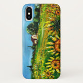 トスカーナのひまわりと田舎 Case-Mate iPhoneケース (裏面)