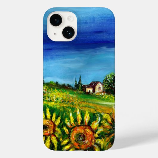 トスカーナのひまわりと田舎 Case-Mate iPhoneケース (裏面)