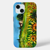トスカーナのひまわりと田舎 Case-Mate iPhoneケース (裏面)
