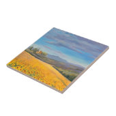 トスカーナのひまわり畑 タイル (側面)