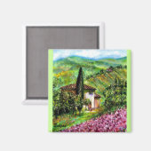 トスカーナのアイリス マグネット (正面/裏面)