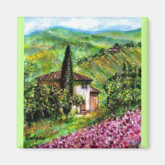 トスカーナのアイリス マグネット (正面)