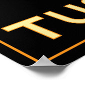 トスカーナのイタリア美術デコのレトロポスター ポスター (角)