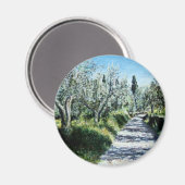 トスカーナのオリーブの木 マグネット (正面/裏面)