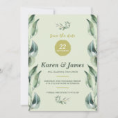 トスカーナのオリーブ・ガーデン日付の写真を保存 セーブザデート (正面)