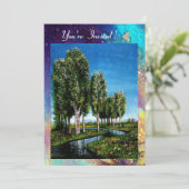 トスカーナのカバの木, 青緑金がきらきら 招待状 (スタンド正面)