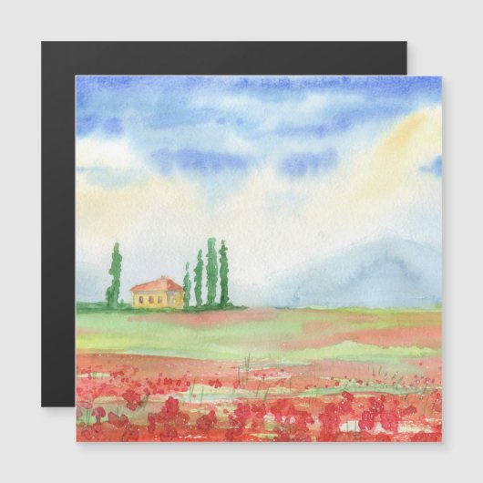 トスカーナのケシ畑 (正面/裏面)