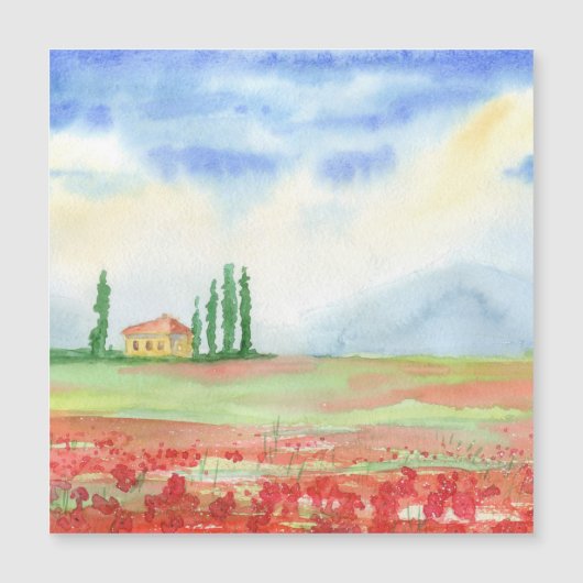 トスカーナのケシ畑 (正面)