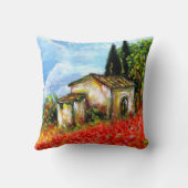 トスカーナのケシ クッション (裏面)