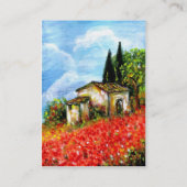 トスカーナのケシ 名刺 (裏面)