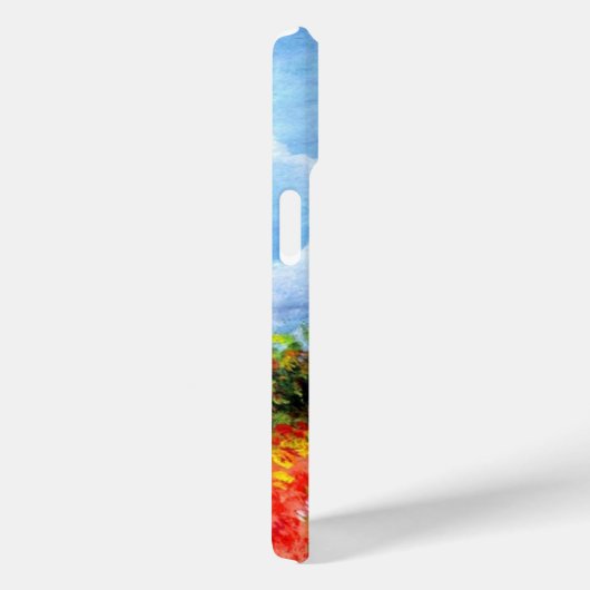 トスカーナのケシ/花畑のある風景 Case-Mate iPhoneケース (裏面 / 右)