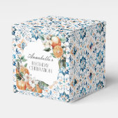 トスカーナのタイルイタリアン誕生日パーティーデザートの好意 フェイバーボックス (正面サイド)