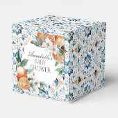 トスカーナのタイルイタリアン赤ちゃんシャワーデザートの好意 フェイバーボックス (裏面サイド)