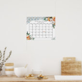 トスカーナのタイル柑橘類の赤ちゃんシャワーは期日を推測 ポスター (キッチン)