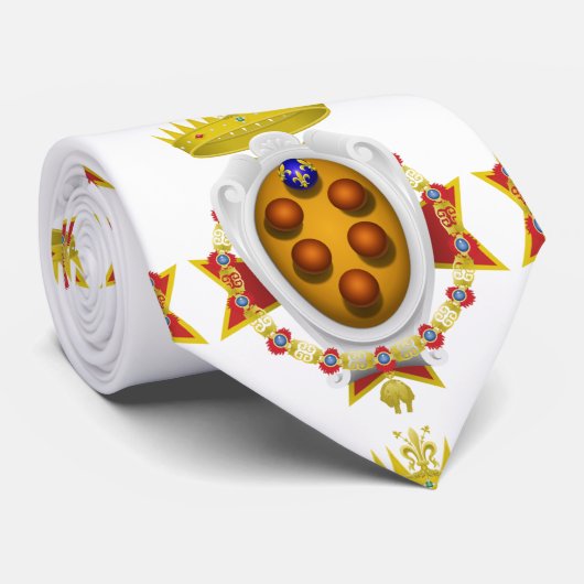 トスカーナのバナーグランドデューチー ネクタイ (ロール)