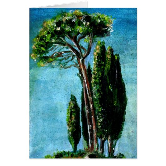 トスカーナのヒノキと地中海の松 (正面)