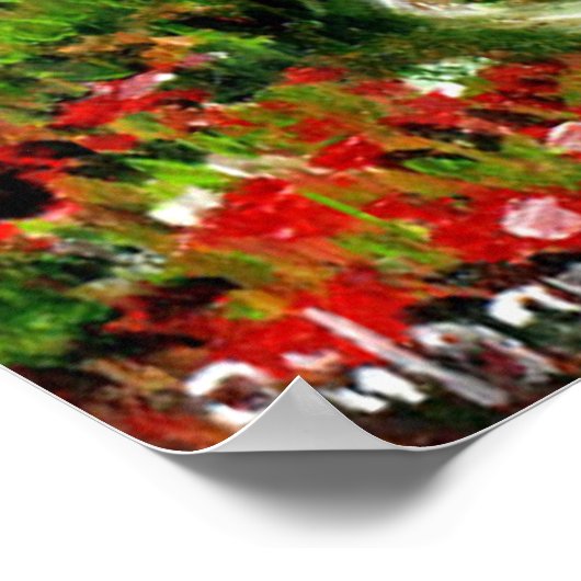 トスカーナのヒノキと地中海の松 ポスター (角)