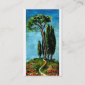 トスカーナのヒノキと地中海の松 名刺 (裏面)