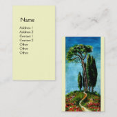 トスカーナのヒノキと地中海の松 名刺 (正面/裏面)