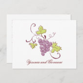 トスカーナのビニヤード日付はがきを保存 案内ポストカード (正面/裏面)