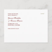 トスカーナのビニヤード日付はがきを保存 案内ポストカード (裏面)