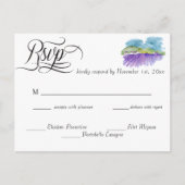 トスカーナのブドウ園の結婚式RSVP ポストカード (正面)