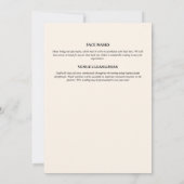 トスカーナのボヘミアンスタイルのストリングライトとエレガントなダイニングドレープス 招待状 (裏面)