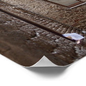 トスカーナのポスターで洗濯物を乾燥させる ポスター (角)