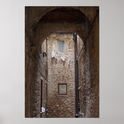 トスカーナのポスターで洗濯物を乾燥させる ポスター (正面)