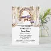 トスカーナのラベンダーエレガントのブドウ園の食事 招待状 (スタンド正面)