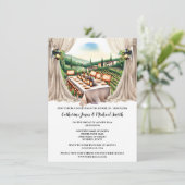 トスカーナのワイナリーでの結婚式 招待状 (スタンド正面)