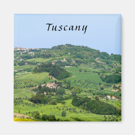 トスカーナの丘陵風景 - イタリア マグネット