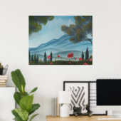 トスカーナの丘 ポスター (ホームオフィス)