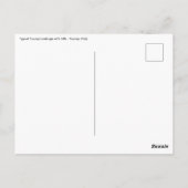 トスカーナの典型的な丘陵風景 - イタリア ポストカード (裏面)