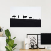 トスカーナの典型的な木 ポスター (ホームオフィス)