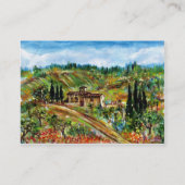 トスカーナの古い農家 名刺 (裏面)