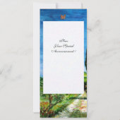 トスカーナの古い農家, 青緑赤白 招待状 (裏面)