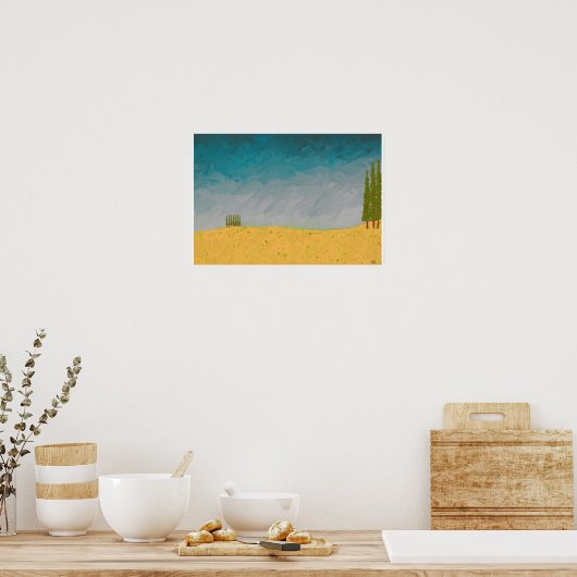 トスカーナの夏 ポスター (キッチン)