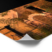 トスカーナの夕日 ポスター (角)