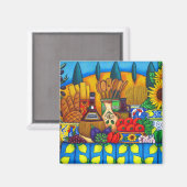 トスカーナの干ばつマグネット マグネット (正面/裏面)