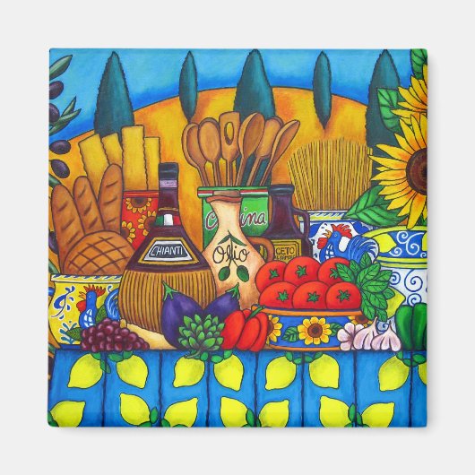 トスカーナの干ばつマグネット マグネット (正面)