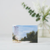 トスカーナの日当たりの良い田舎 名刺 (スタンド正面)