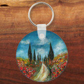 トスカーナの木とケシ キーホルダー (裏面)