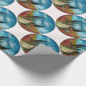 トスカーナの木とケシ ラッピングペーパー (角)