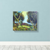 トスカーナの松果樹 キャンバスプリント (インサイチュ (ウッドフロア))