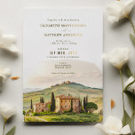 トスカーナの水色イタリアの目的地の結婚式 箔招待状<br><div class="desc">トスカーナの結婚式招待状、美絵を描しく水色で。この招待素晴らしは、丘とヒノキの木転がとヴィラを持つ典型的なトスカーナのスカイラインを魅力的特徴とする。弊社の招待はカスタマイズ可能なため、お客様の詳細に合わせて文字を簡単に編結婚集することができます。お使いのテーマに合わせて、さまざまなフォントスタイルと色から選択。印刷高品質により、招待状の外観と素晴らし寿命が保証される。この美しくロマンチック祝な招待では、トスカーナの絵のように美しい設定であなたの愛にあなたのゲストを招待状。今すぐ注文して夢の結婚準備をしろ！</div>