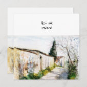 トスカーナの田舎 招待状 (正面/裏面)