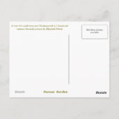 トスカーナの町とキアンティのブドウ園の景色 ポストカード (裏面)